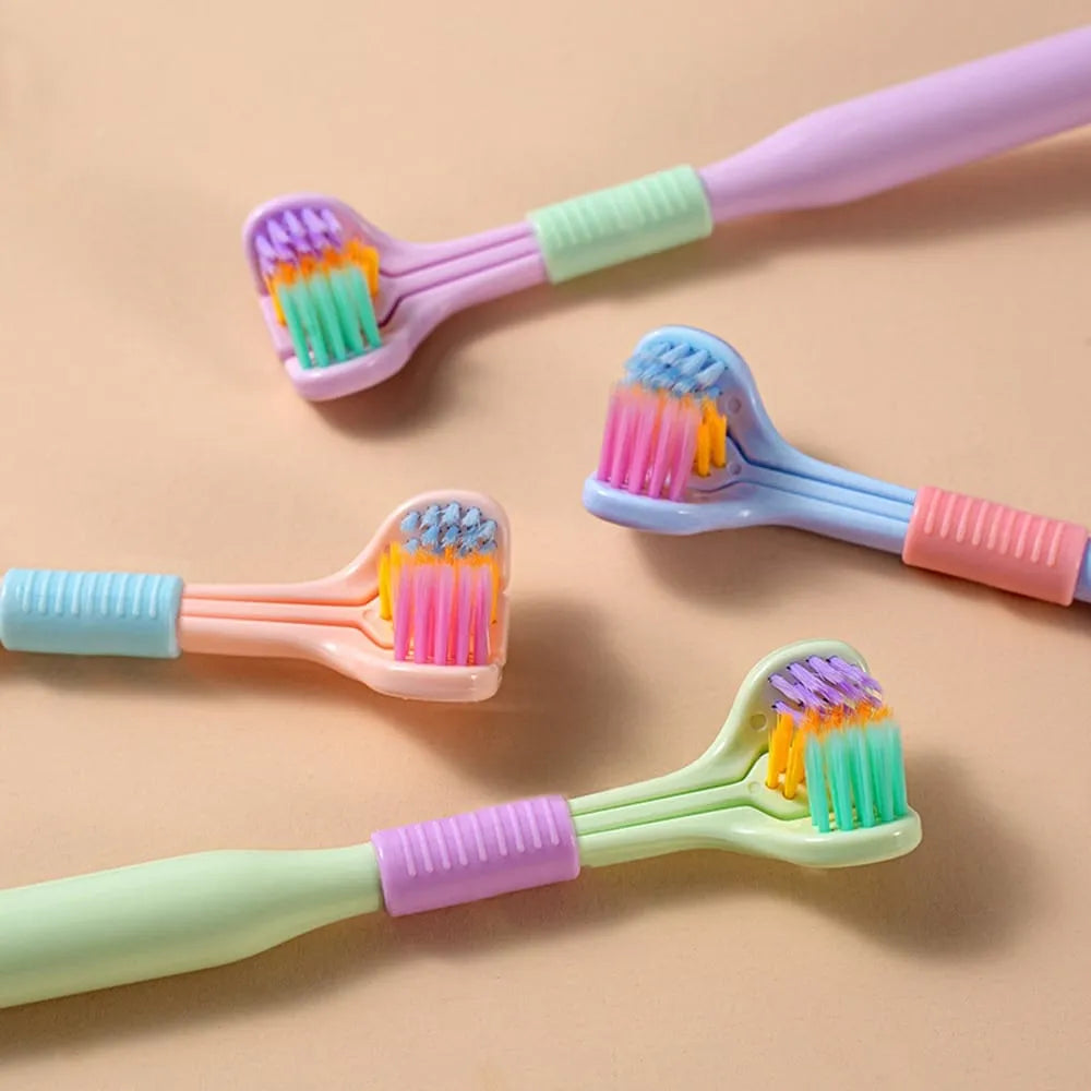 Three Sided Toothbrush Soft Bristles