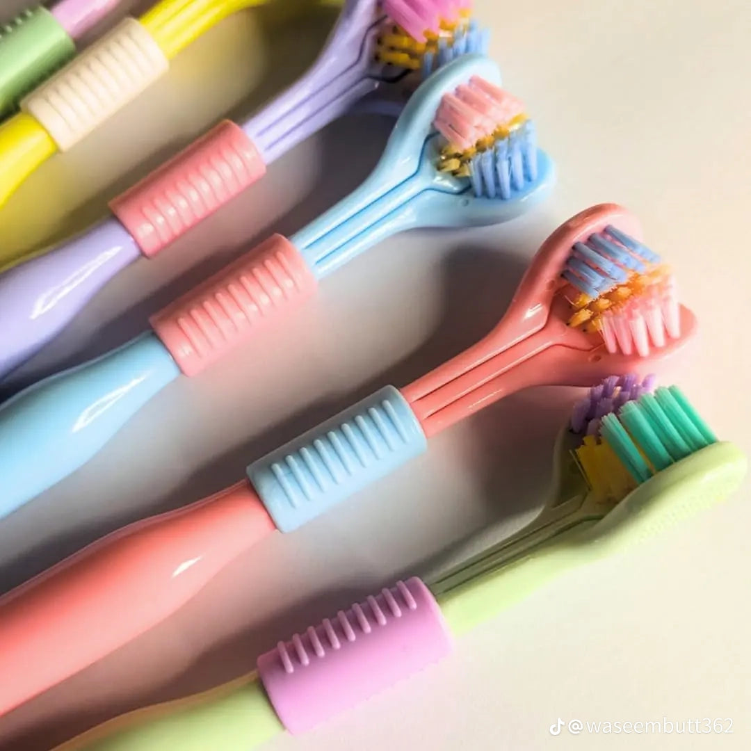 Three Sided Toothbrush Soft Bristles
