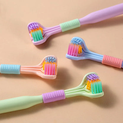 Three Sided Toothbrush Soft Bristles
